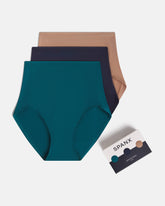 SPANXsmoothâ„¢ Fit-To-You Brief 3-Pack Box | Emerald Bay/Timeless Navy/Cafe Au Lait